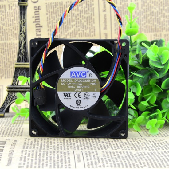 AVC DA09232B12H 12V 1.0A 9cm 4-wire temperature-controlled cooling fan AVC DA09232B12H 12V 1.0A 9cm 4-wire temperature-controlled cooling fan