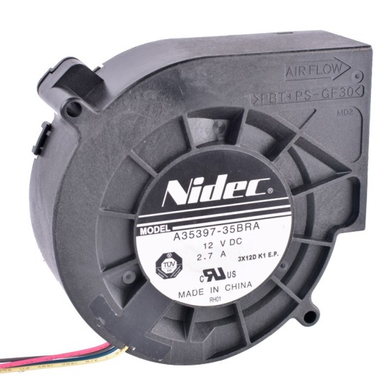 Nidec A35397-35BRA 12V 2.70A Centrifugal turbine blower Nidec A35397-35BRA 12V 2.70A Centrifugal turbine blower
