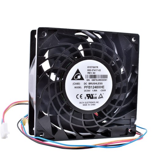 Delta PFB1248XHE 48V 1.92A double ball bearing inverter server metal fan Delta PFB1248XHE 48V 1.92A double ball bearing inverter server metal fan