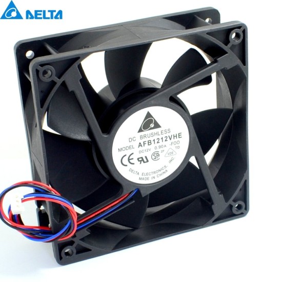 Delta AFB1212VHE -F00 DC12V 0.90A 3wire inverter axial blower cooling fan Delta AFB1212VHE -F00 DC12V 0.90A 3wire inverter axial blower cooling fan