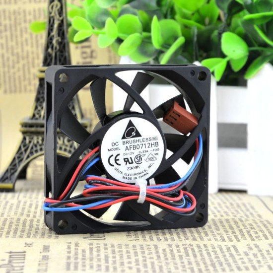 Delta AFB0712HB DC12V 0.33A double ball cooling fan Delta AFB0712HB DC12V 0.33A double ball cooling fan