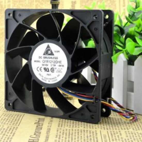 Delta QFR1212GHE 12V 2.70A 4-line Cooling Fan Delta QFR1212GHE 12V 2.70A 4-line Cooling Fan