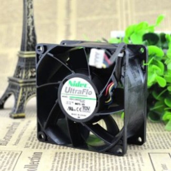 NIDEC V80E12BS2A7-07 80*80*38 12V 1.5A 8CM PWM four wire temperature air fan