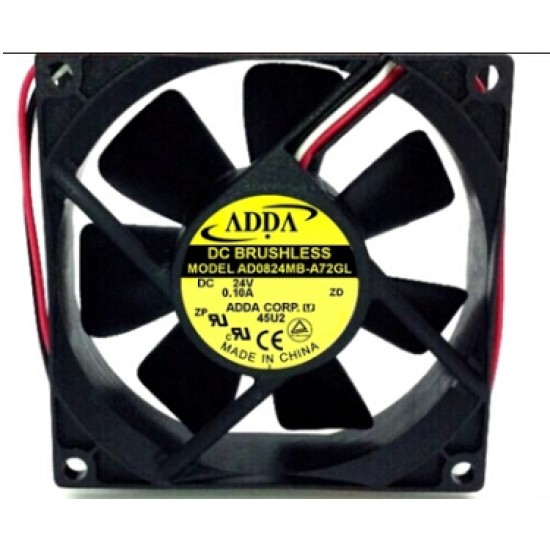 ADDA AD0824MB-A72GL 24V 0.10A 8CM 3line dual ball inverter fan ADDA AD0824MB-A72GL 24V 0.10A 8CM 3line dual ball inverter fan