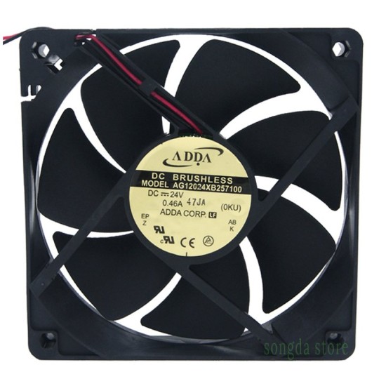 ADDA AG12024XB257100 12CM 24V 0.46A cooling fan ADDA AG12024XB257100 12CM 24V 0.46A cooling fan