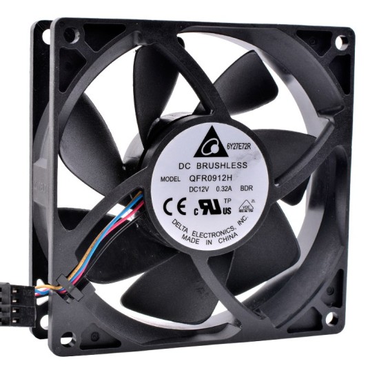 Delta QFR0912H DC12V 0.32A FX8350 4-wire CPU cooling fan Delta QFR0912H DC12V 0.32A FX8350 4-wire CPU cooling fan