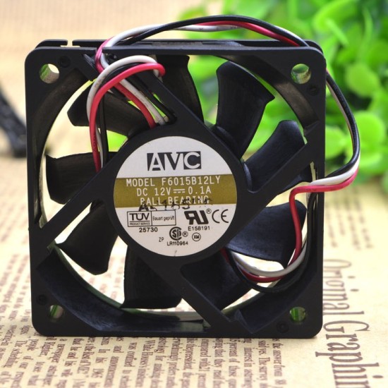 AVC F6015B12LY DC12V 0.1A 6cm CPU cooling fan AVC F6015B12LY DC12V 0.1A 6cm CPU cooling fan