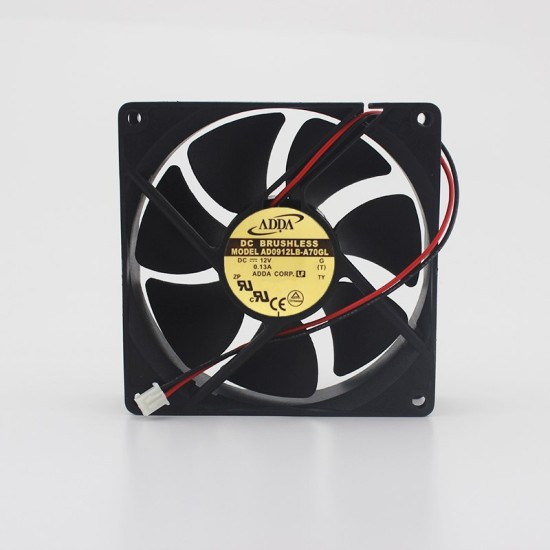 ADDA AD0912LB-A70GL DC12V 0.13A silent dual ball bearing chassis fan ADDA AD0912LB-A70GL DC12V 0.13A silent dual ball bearing chassis fan