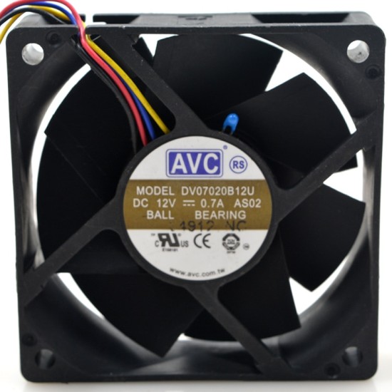 AVC DV07020B12U DC12V 0.7A ball bearing server inverter cooling fan AVC DV07020B12U DC12V 0.7A ball bearing server inverter cooling fan