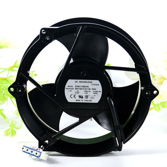 Delta EHB1748EHG BKV301216/130 48V 1.44A 4-Wire metal Cooling Fan Delta EHB1748EHG BKV301216/130 48V 1.44A 4-Wire metal Cooling Fan