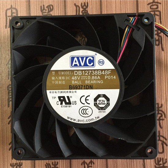 AVC DB12738B48F-P014 48V 0.86A 12.7cm PWM cooling fan AVC DB12738B48F-P014 48V 0.86A 12.7cm PWM cooling fan