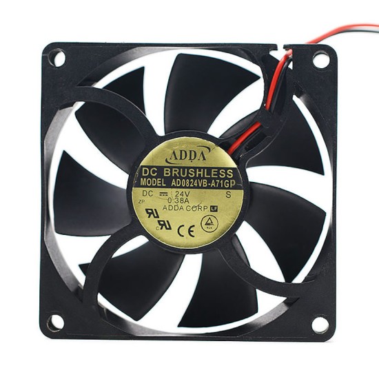 ADDA AD0824VB-A71GP/A72GP 24V 0.38A DC BRUSHLESS Cooling Fan ADDA AD0824VB-A71GP/A72GP 24V 0.38A DC BRUSHLESS Cooling Fan