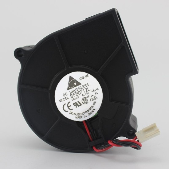 Delta BFB0712L DC 12V 0.10A 3-pin turbo centrifugal blower fan Delta BFB0712L DC 12V 0.10A 3-pin turbo centrifugal blower fan