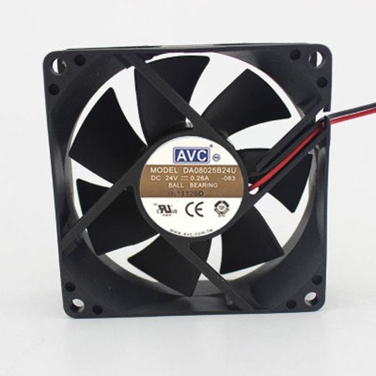 AVC DA08025B24U 24V 0.26A 8cm 2-wires inverter cooling fan AVC DA08025B24U 24V 0.26A 8cm 2-wires inverter cooling fan