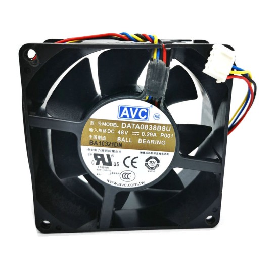 AVC DATA0838B8U DC48V 0.29A 4-wire Cooling Fan AVC DATA0838B8U DC48V 0.29A 4-wire Cooling Fan