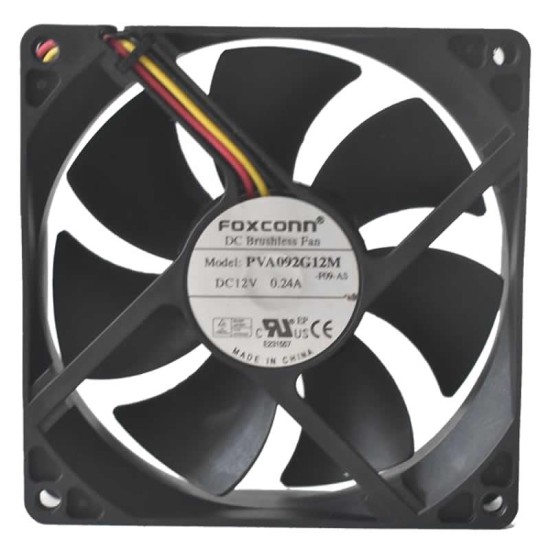 Foxconn PVA092G12M DC 12V 0.24A 3-wire cooling fan Foxconn PVA092G12M DC 12V 0.24A 3-wire cooling fan