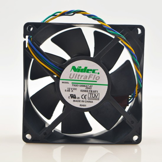 Nidec T92E12BMA7-07 DC 12V 0.66A axial pwm cooling fan Nidec T92E12BMA7-07 DC 12V 0.66A axial pwm cooling fan
