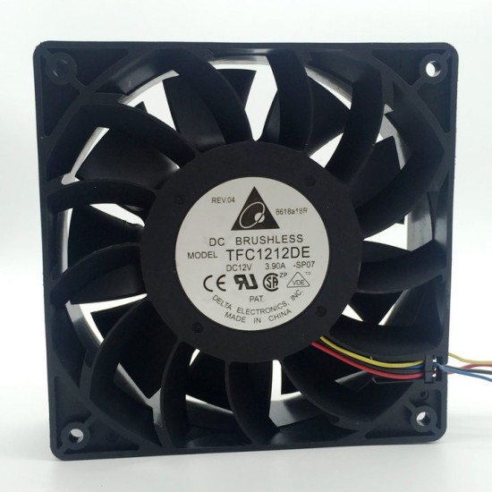 Delta TFC1212DE DC12V 5200RPM 252CFM AXIAL cooling Fan Delta TFC1212DE DC12V 5200RPM 252CFM AXIAL cooling Fan
