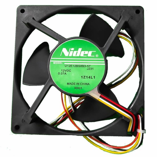 Nidec U12E12BS8B3-57 J231 DC12V 0.07A 12cm for refrigerator cooling fan