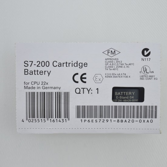 6ES7291-8BA20-0XA0 Battery 6ES7291-8BA20-0XA0 Battery